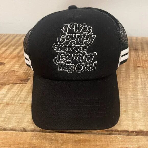 Understated Leather Country Cool Trucker Hat In Black - Picture 4 of 7